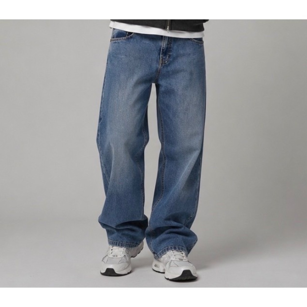 Urban Star Jeans Mens 36x32 Blue Straight Leg Stretch Denim Pants Mid Rise